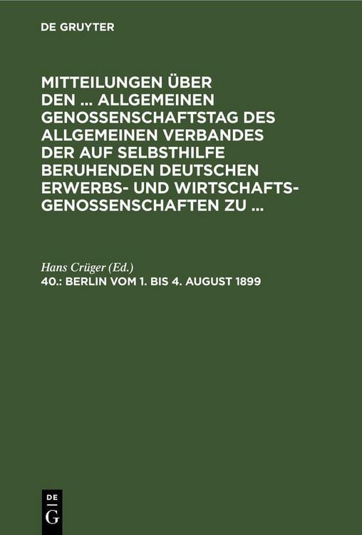Produktbild: Berlin, vom 1. bis 4. August 1899