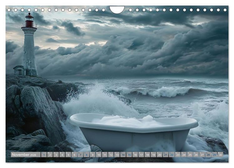 Produktbild: Wannenidylle (Wandkalender 2026 DIN A4 quer), CALVENDO Monatskalender