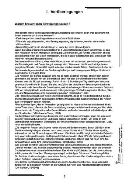 Produktbild: Vielseitige Bewegungspausen in der Schule