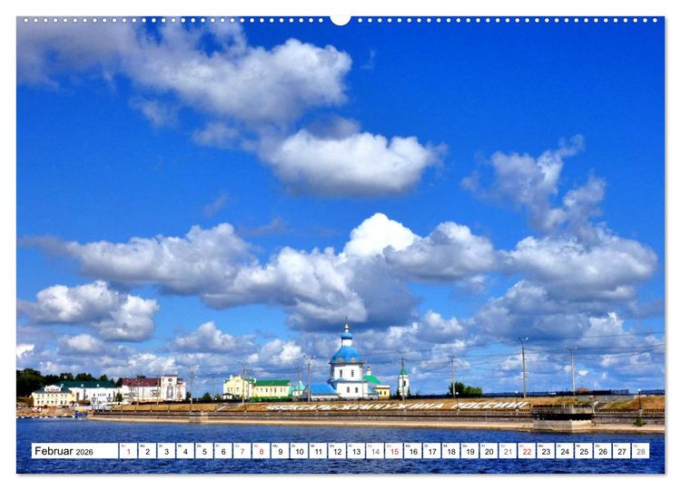 Produktbild: Traumstadt Tscheboksary - Tschuwaschiens malerische Metropole (Wandkalender 2026 DIN A2 quer), CALVENDO Monatskalender