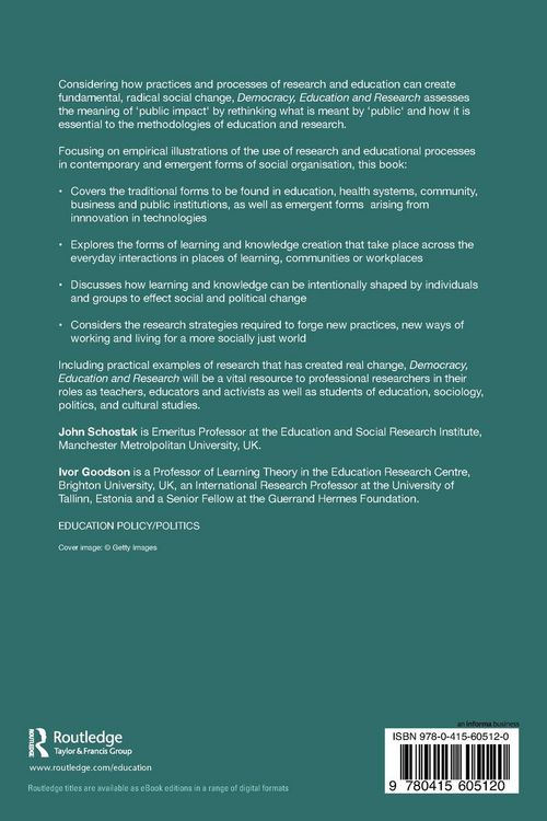 Produktbild: Democracy, Education and Research