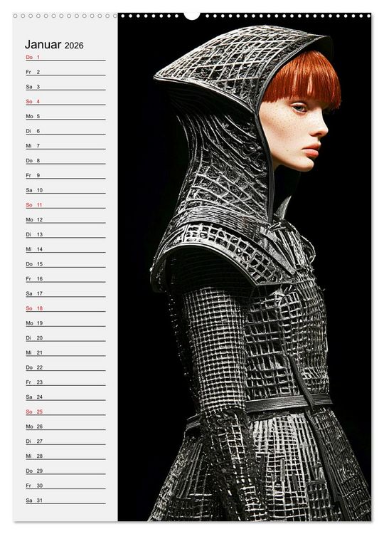 Produktbild: Armor Couture. Mode inspiriert vom Mittelalter (Wandkalender 2026 DIN A2 hoch), CALVENDO Monatskalender