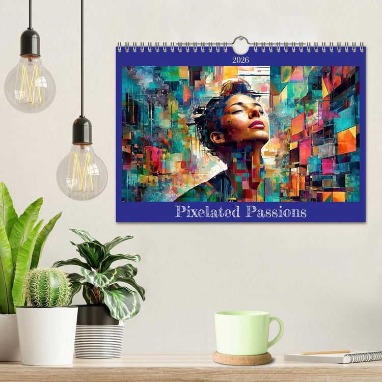 Produktbild: Pixelated Passions (Wall Calendar 2026 DIN A4 landscape), CALVENDO 12 Month Wall Calendar