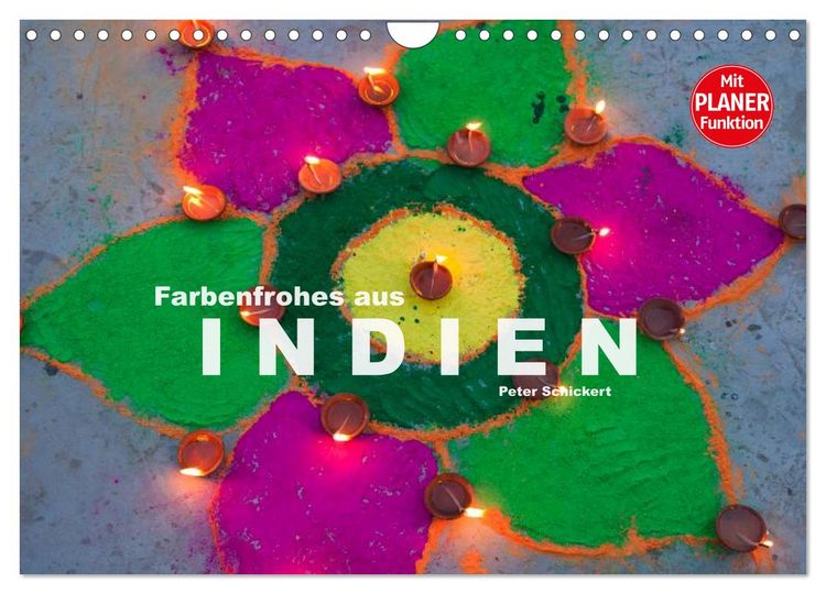 Produktbild: Farbenfrohes aus Indien (Wandkalender 2026 DIN A4 quer), CALVENDO Monatskalender