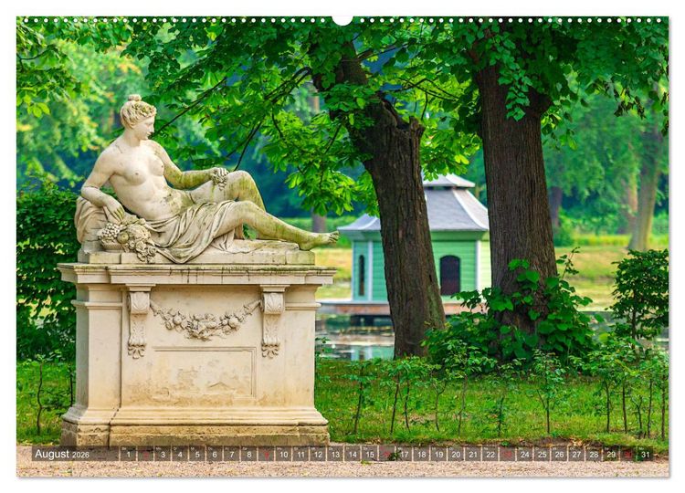 Produktbild: Barockgarten Zabeltitz (Wandkalender 2026 DIN A2 quer), CALVENDO Monatskalender