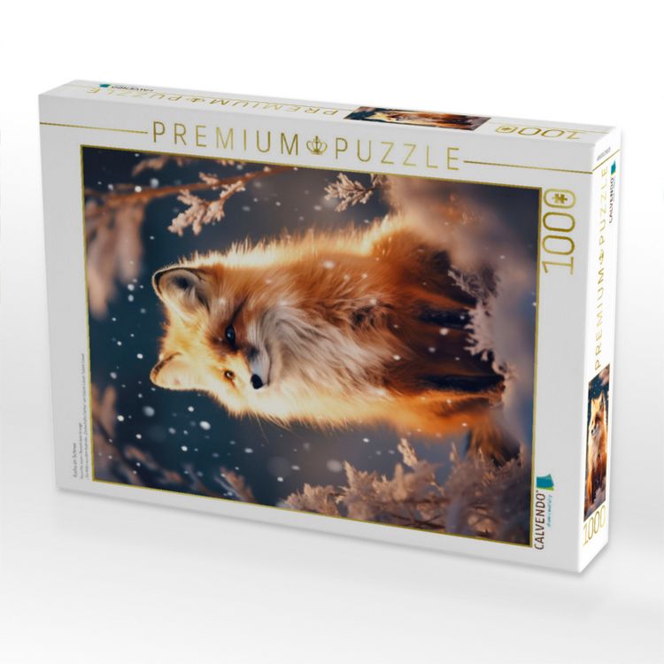 Produktbild: CALVENDO Puzzle Fuchs im Schnee | 1000 Teile Lege-Gr&ouml;&szlig;e 64x48cm Foto-Puzzle f&uuml;r gl&uuml;ckliche Stunden