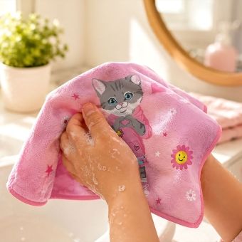 Produktbild: Zauberhandtuch Motiv "Katze"