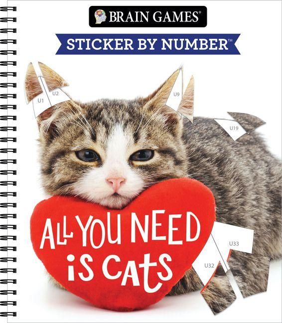 Produktbild: Brain Games - Sticker by Number: All You Need Is Cats (27 Images to Sticker)