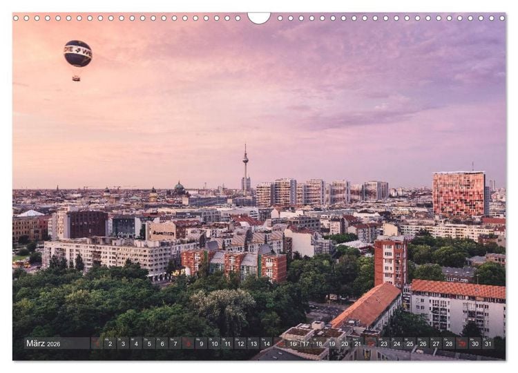 Produktbild: Berlin von oben (Wandkalender 2026 DIN A3 quer), CALVENDO Monatskalender