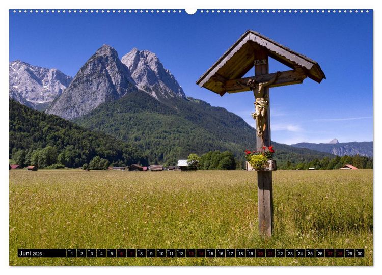 Produktbild: Werdenfelser Land (Wandkalender 2026 DIN A2 quer), CALVENDO Monatskalender