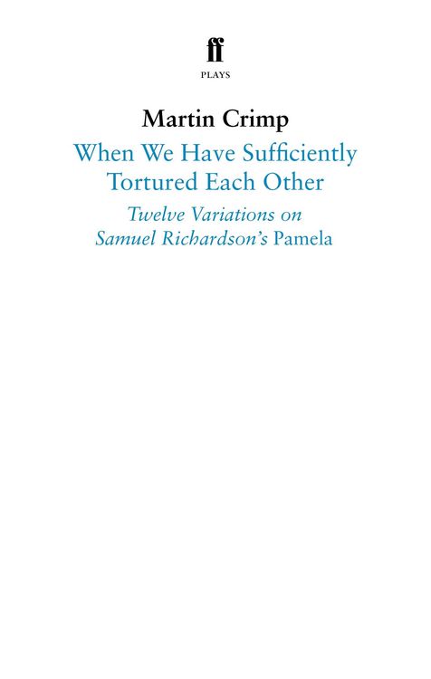 Produktbild: When We Have Sufficiently Tortured Each Other