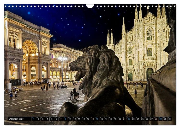 Produktbild: One Day Mailand (Wandkalender 2027 DIN A3 quer), CALVENDO Monatskalender