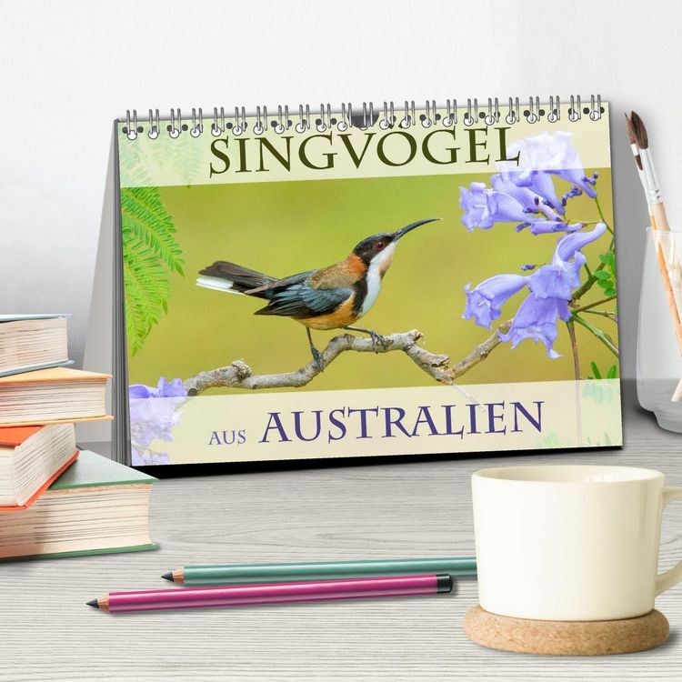 Produktbild: Singv&ouml;gel aus Australien (Tischkalender 2026 DIN A5 quer), CALVENDO Monatskalender