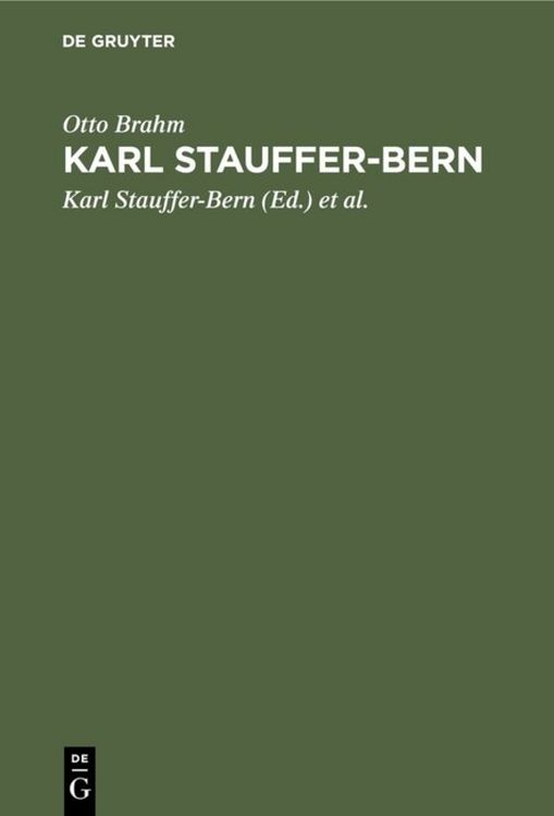 Produktbild: Karl Stauffer-Bern