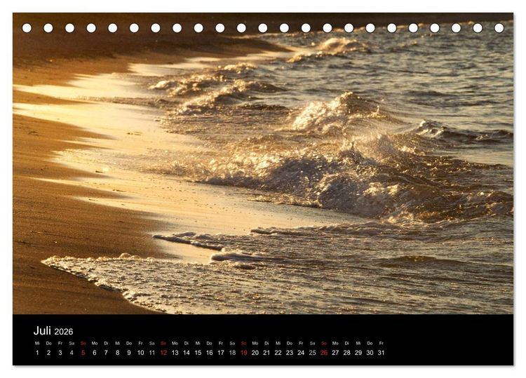 Produktbild: Sehnsucht nach Meer (Tischkalender 2026 DIN A5 quer), CALVENDO Monatskalender