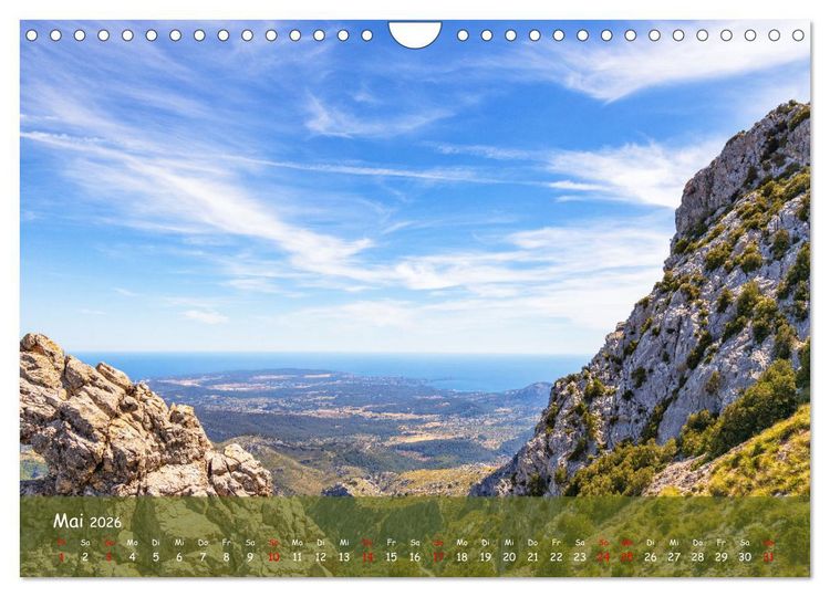 Produktbild: Bergparadies Mallorca (Wandkalender 2026 DIN A4 quer), CALVENDO Monatskalender