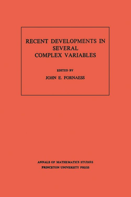 Produktbild: Recent Developments in Several Complex Variables