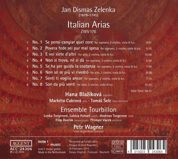 Produktbild: 8 Italienische Arien ZWV 176