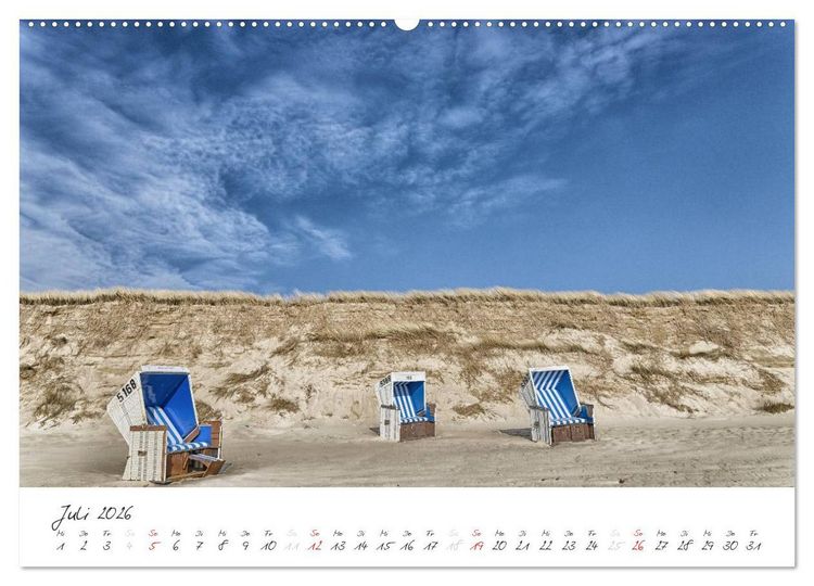 Produktbild: Sylt (Wandkalender 2026 DIN A2 quer), CALVENDO Monatskalender