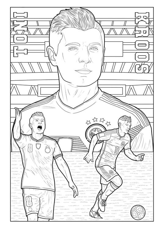 Produktbild: Fu&szlig;ball Malbuch - Tore, Siege & Triumphe SUPERSTARS Fu&szlig;ballhelden der EM 2024 &ndash; ab 6 Jahren mit 50 Ausmalbildern