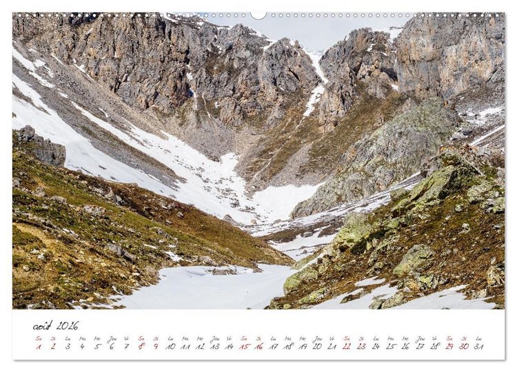 Produktbild: Les Hautes-Alpes sur les chemins des marmottes (Calendrier mural 2026 DIN A2 vertical) calendrier de bureau