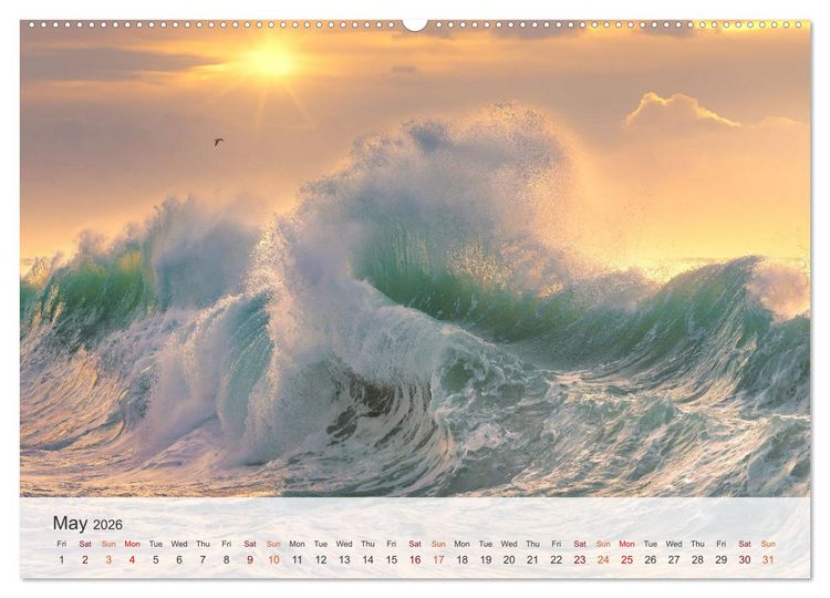 Produktbild: Melody of the waves (High Quality Premium Wall Calendar 2026 DIN A2 landscape),CALVENDO 12 Month Wall Calendar