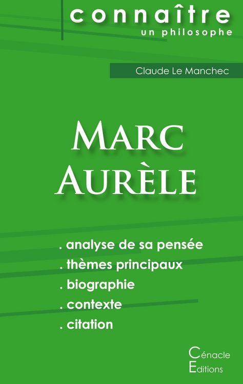 Produktbild: Comprendre Marc Aur&egrave;le (analyse compl&egrave;te de sa pens&eacute;e)