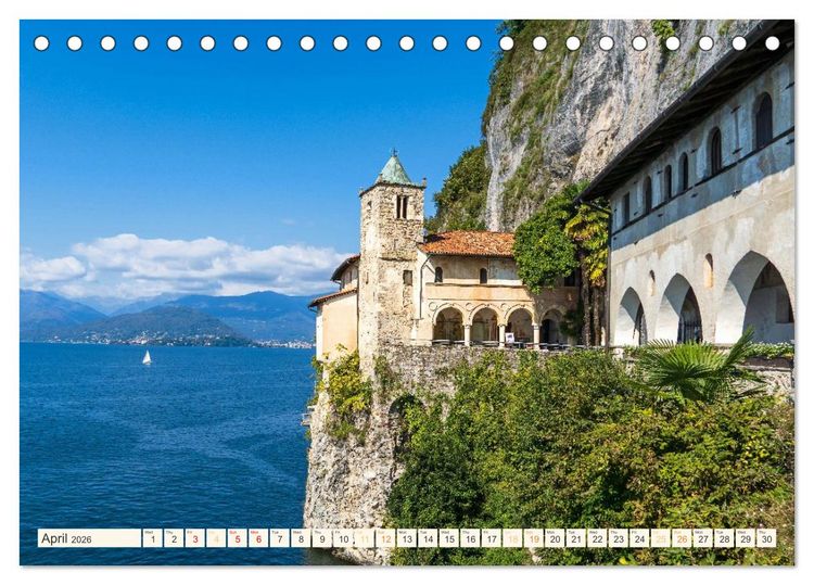Produktbild: Lake Maggiore - Breathtaking landscapes (Desk Calendar 2026 DIN A5 landscape), CALVENDO 12 Month DeskCalendar
