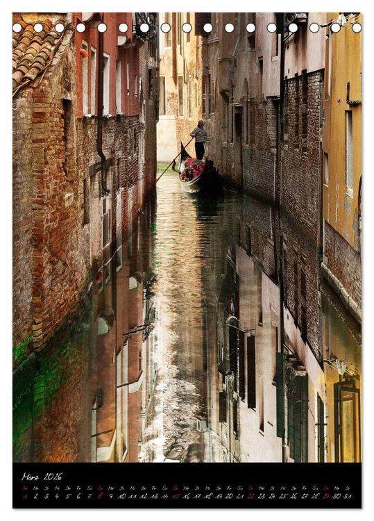 Produktbild: Venezia 2026 Stadt der Tr&auml;ume (Tischkalender 2026 DIN A5 hoch), CALVENDO Monatskalender