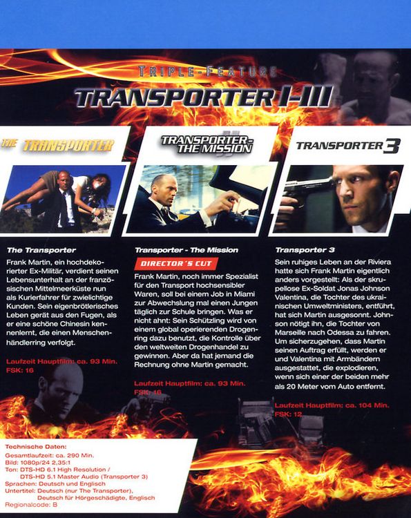 Produktbild: Transporter 1-3 - Triple-Feature [3 BRs]