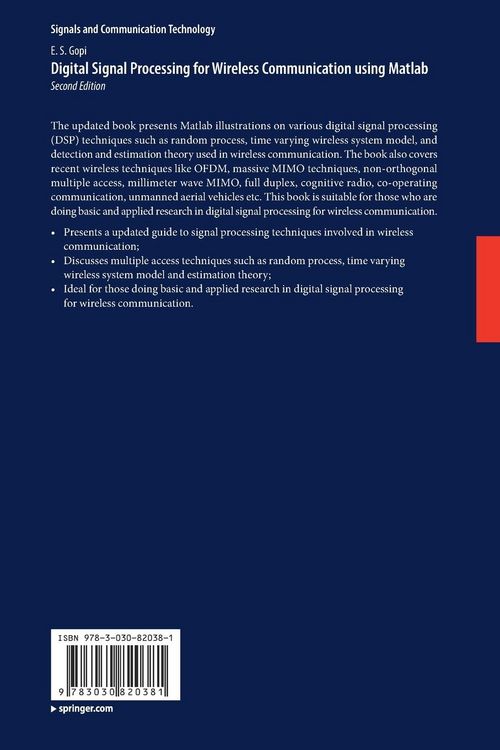 Produktbild: Digital Signal Processing for Wireless Communication using Matlab