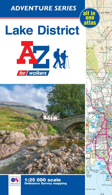 Produktbild: A-Z Maps: Lake District Adventure Atlas