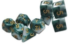Produktbild: Thracian Smokey Sacrifice Dice - Traditional 9-Set