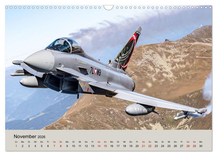 Produktbild: Kampfjet Eurofighter Typhoon (Wandkalender 2026 DIN A3 quer), CALVENDO Monatskalender