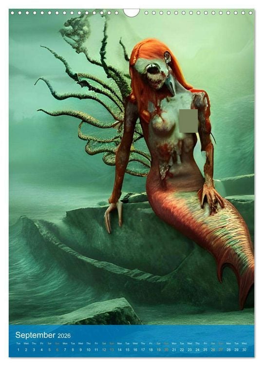 Produktbild: Sirens of the Undead Seas (Wall Calendar 2026 DIN A3 portrait), CALVENDO 12 Month Wall Calendar