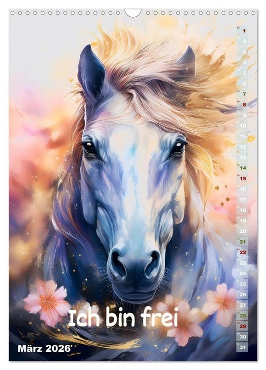 Produktbild: Ich bin stark - Ein tierischer Affirmationskalender (Wandkalender 2026 DIN A3 hoch), CALVENDO Monatskalender