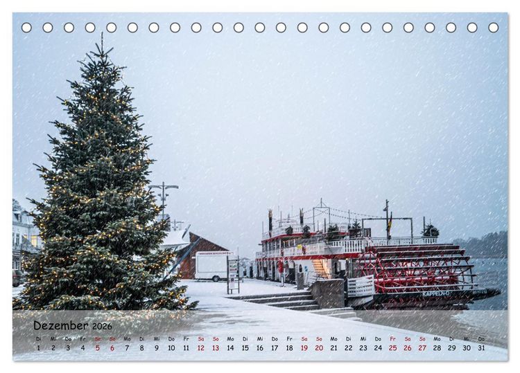 Produktbild: Maritimes Kappeln - Rund um den Hafen (Tischkalender 2026 DIN A5 quer), CALVENDO Monatskalender