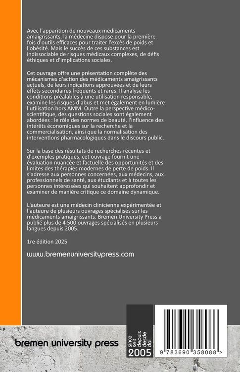 Produktbild: Risques et effets secondaires des pr&eacute;parations modernes pour perdre du poids