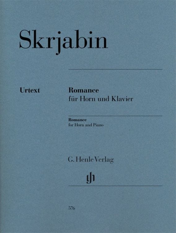Produktbild: Alexander Skrjabin - Romance f&uuml;r Horn und Klavier