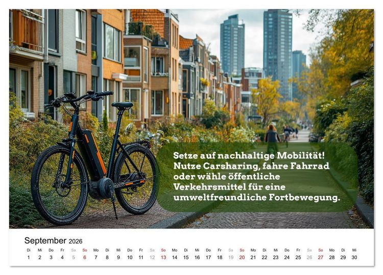 Produktbild: Nachhaltige Neujahrsvors&auml;tze - Der umweltfreundliche Jahreskalender (Wandkalender 2026 DIN A2 quer), CALVENDO Monatskalender