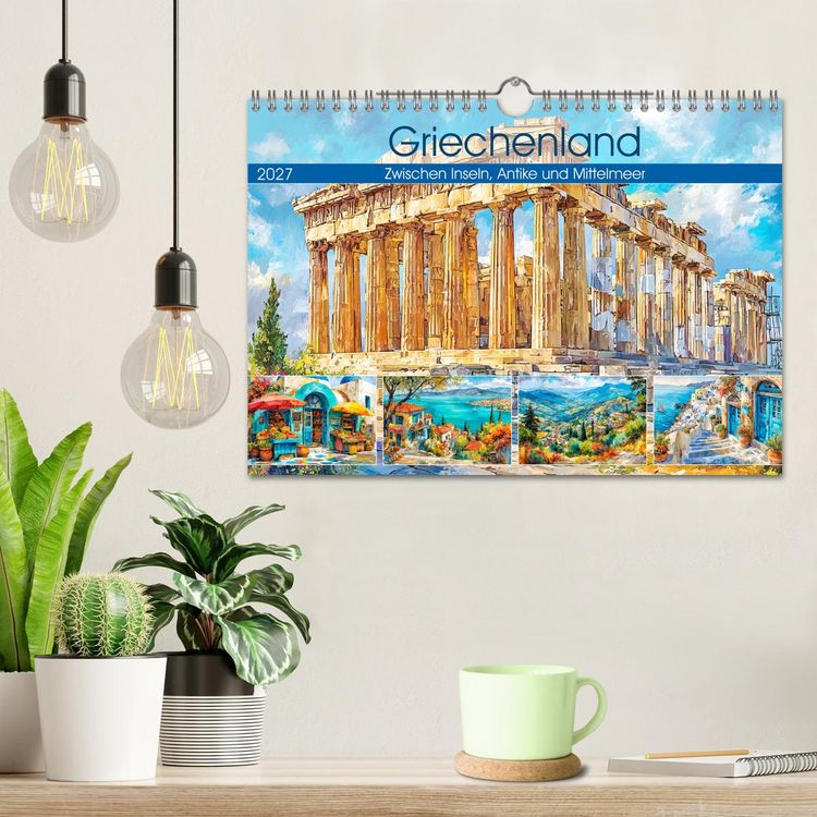 Produktbild: Griechenland. Zwischen Inseln, Antike und Mittelmeer (Wandkalender 2027 DIN A4 quer), CALVENDO Monatskalender