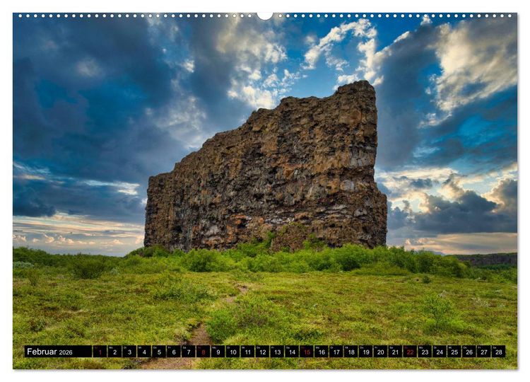 Produktbild: Eine Rundreise durch Island (Wandkalender 2026 DIN A2 quer), CALVENDO Monatskalender