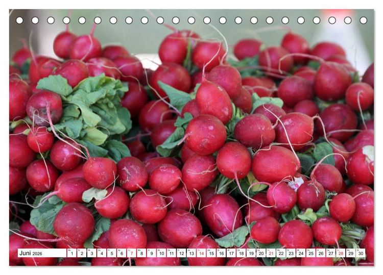 Produktbild: Lebensmittel liebevoll arrangiert (Tischkalender 2026 DIN A5 quer), CALVENDO Monatskalender