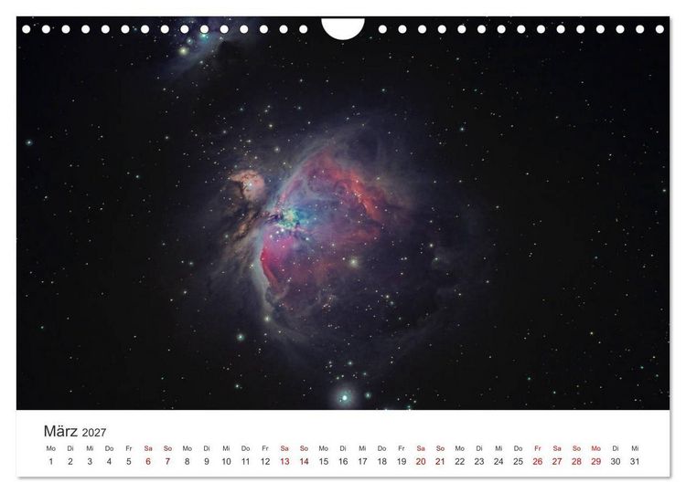 Produktbild: Nachthimmel - Unfassbare Fotografien der Sterne. (Wandkalender 2027 DIN A4 quer), CALVENDO Monatskalender