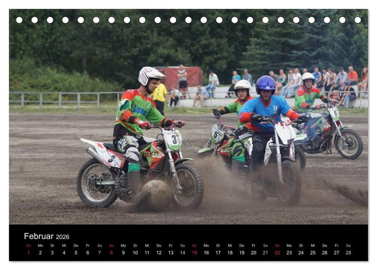 Produktbild: Motorsport: Motoball (Tischkalender 2026 DIN A5 quer), CALVENDO Monatskalender