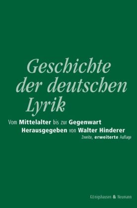 Produktbild: Geschichte der deutschen Lyrik