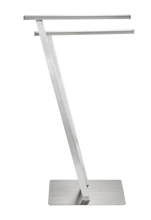 Produktbild: Handtuchst&auml;nder Mod. Lirio Edelstahl matt, mit 2 Handtuchstangen