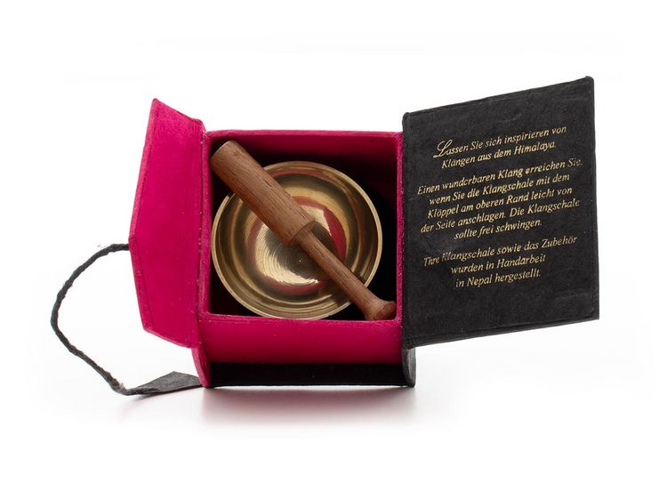 Produktbild: Mini-Klangschale in pinker Box