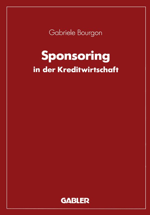 Produktbild: Sponsoring in der Kreditwirtschaft