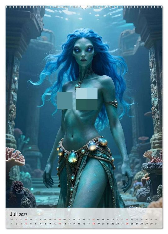 Produktbild: Alien Engel (Wandkalender 2027 DIN A2 hoch), CALVENDO Monatskalender